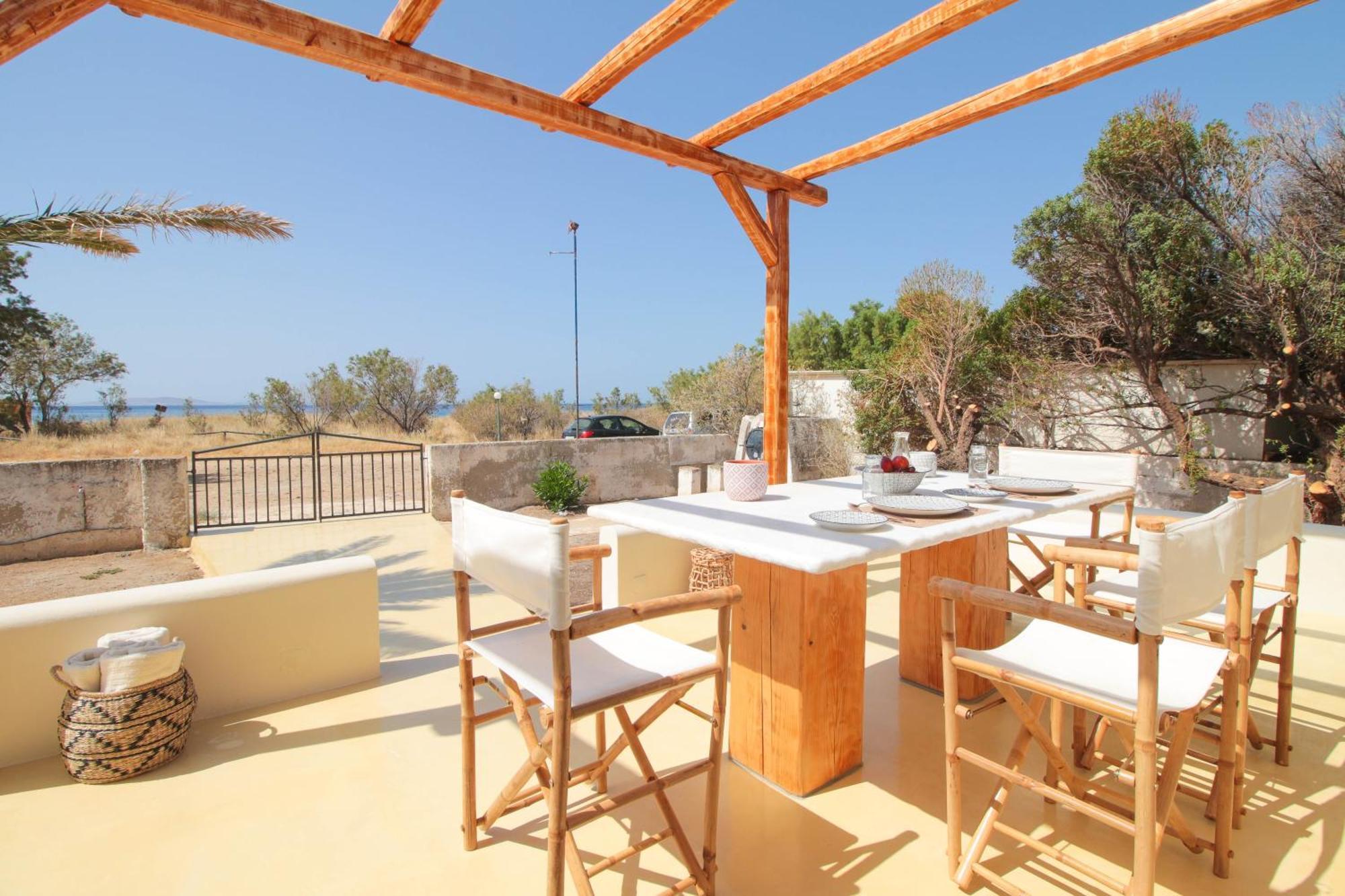 4Twaves Beach House - Beachfront In Agios Ioannis Agios Loannis Exterior foto